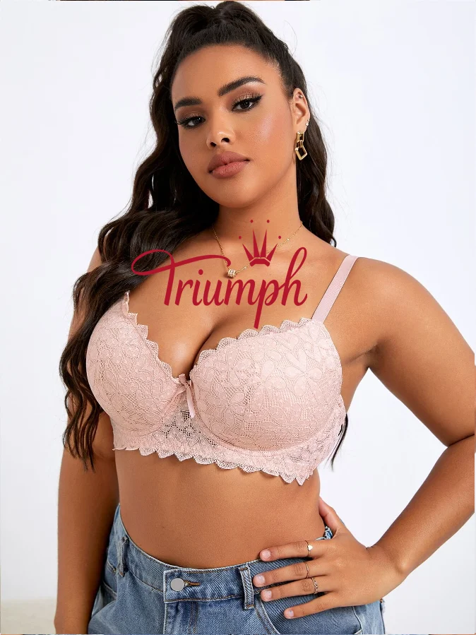 Triumph - (3 ks) čipkovan&aacute; podprsenka nadmernej veľkosti