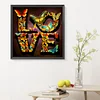 4PCS Diamond Painting -DIY Round Drill Love Butterfly Flower