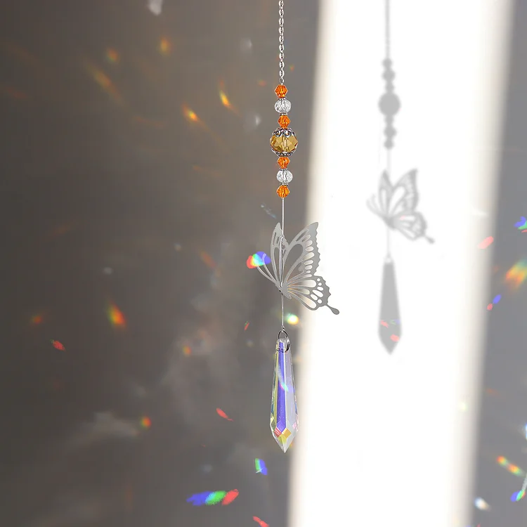 Crystal Windchimes Light Catching Hanging Pendant Light Catcher Jewelry (2)