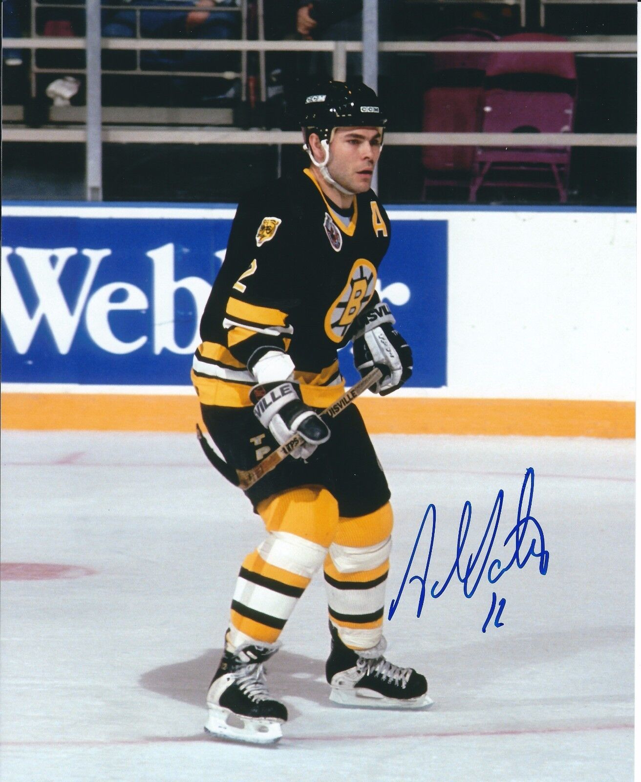 Autographed 8x10 Adam Oates Boston Bruins Photo Poster painting - COA