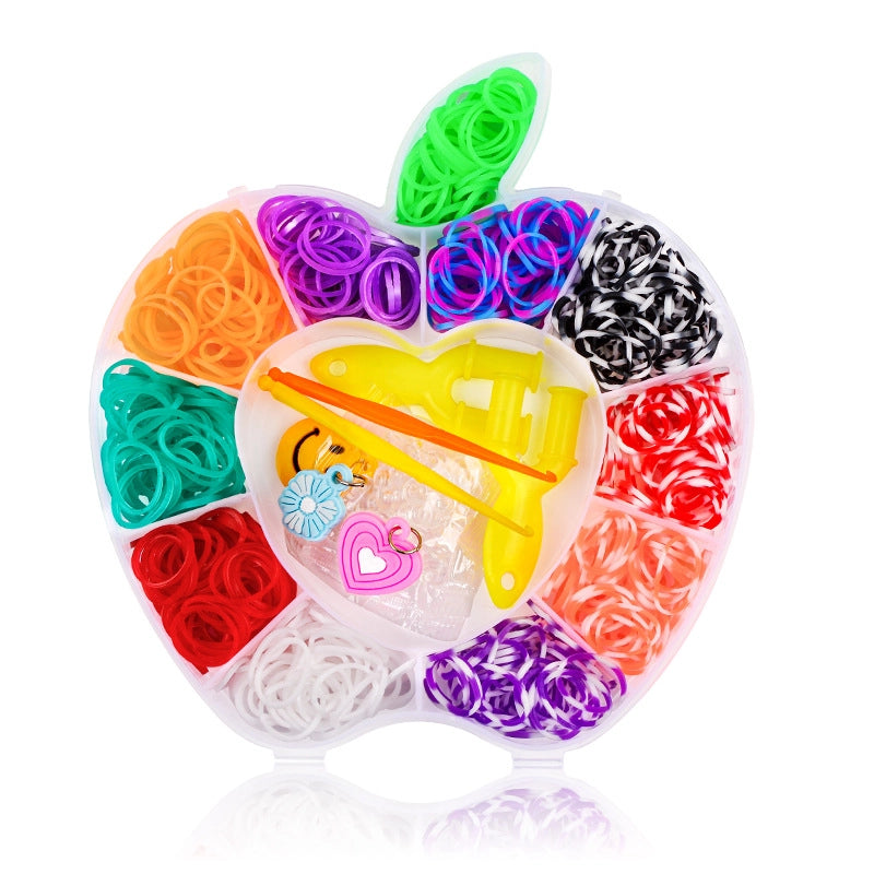DIY Educational Children’s Toy Rainbow Loom Loom Bands Rubber Band Set Woven Bracelet