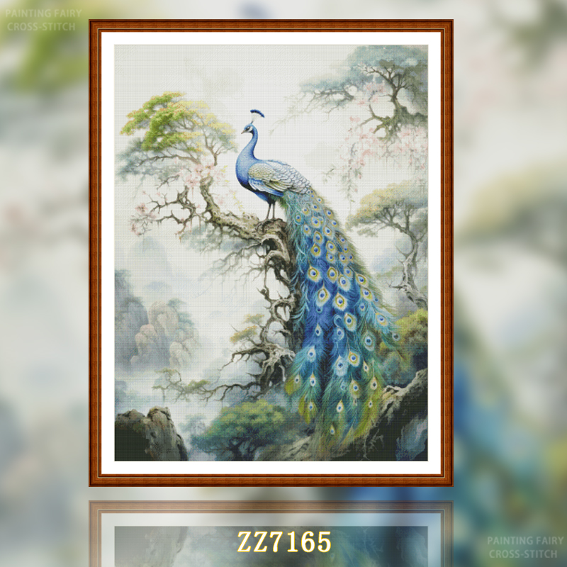 [ZZ7165-Qianshan Cuiyu] Cross stitch 2025 new small thread embroidery living room and dining room are simple and cute Painting Fairy Cross Stitch