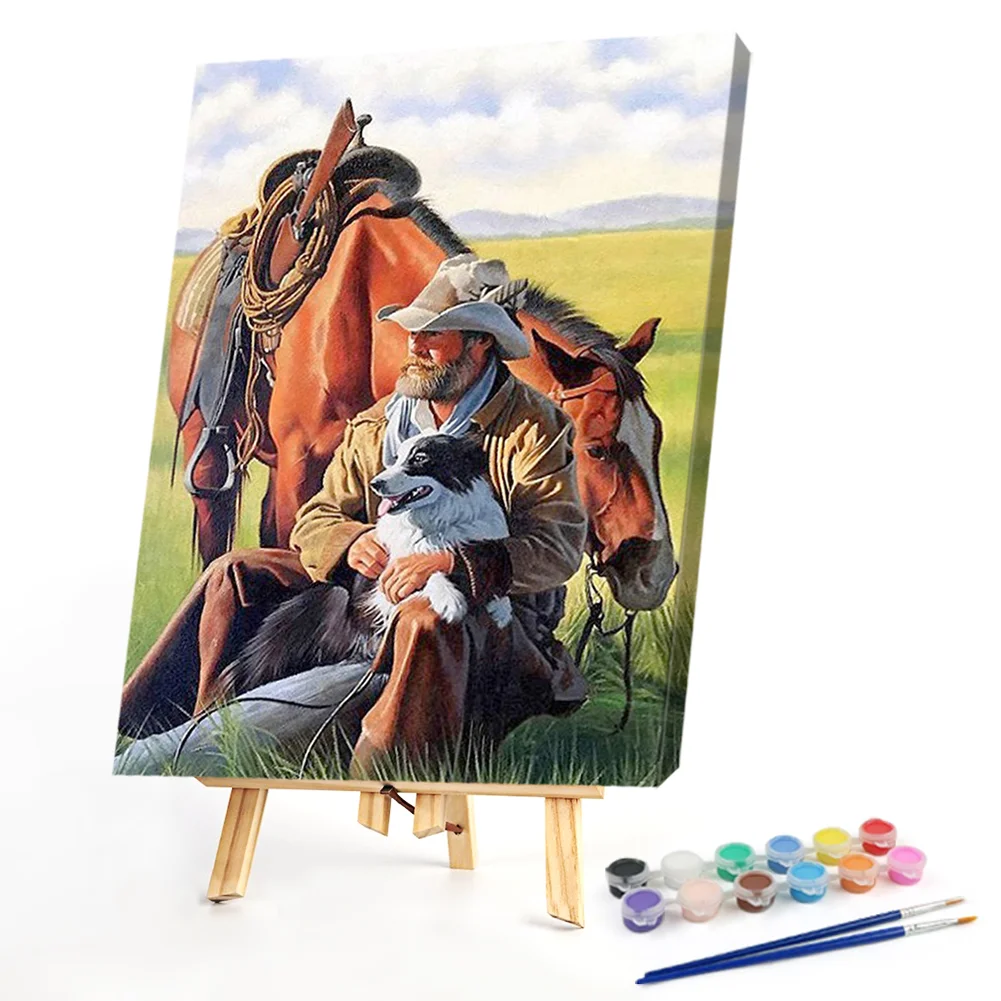 Shepherd Horse - Paint By Numbers(40*50CM)