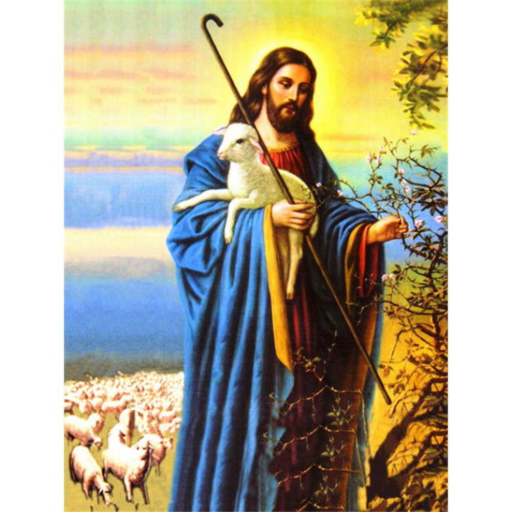 

40*50CM-Jesus Portrait Rhinestone-Square Drill Diamond Painting, 501 Original