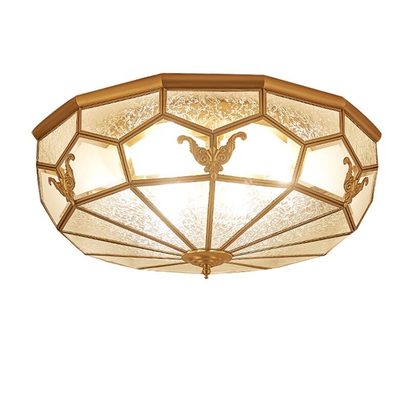 Modern Copper Ceiling Light Living Room Ceiling Lamp Bedroom Vintage Lighting Balcony Ceiling