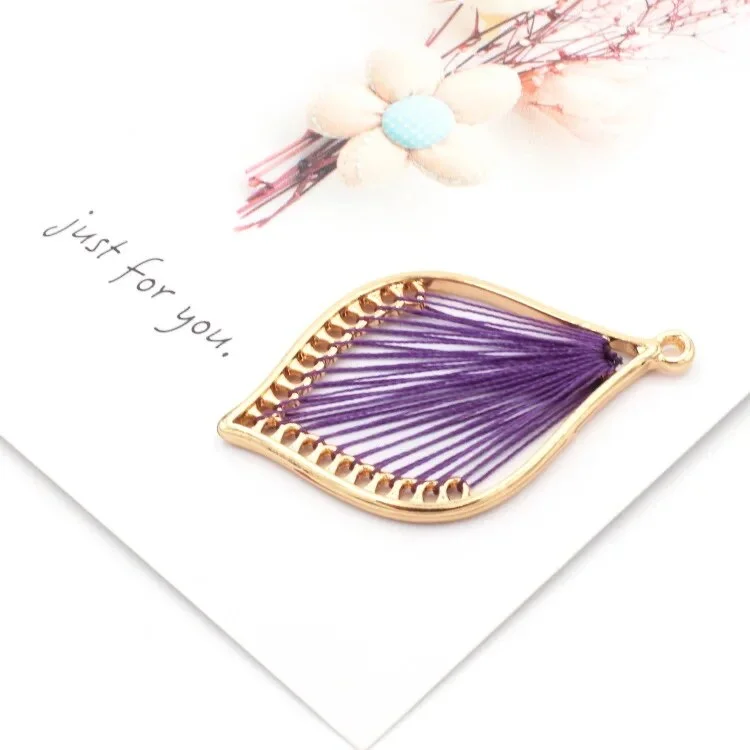 10pcs/Lot Heart Flower Oil Enamel DIY Charms for Bag Earring Keychain Necklace Jewelry Making Handmade Pendant