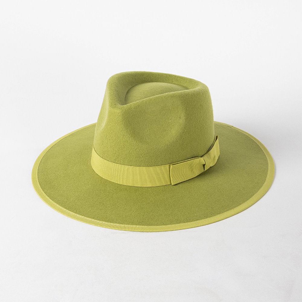 Rose Classic Fur Felt Hat - Matcha Green