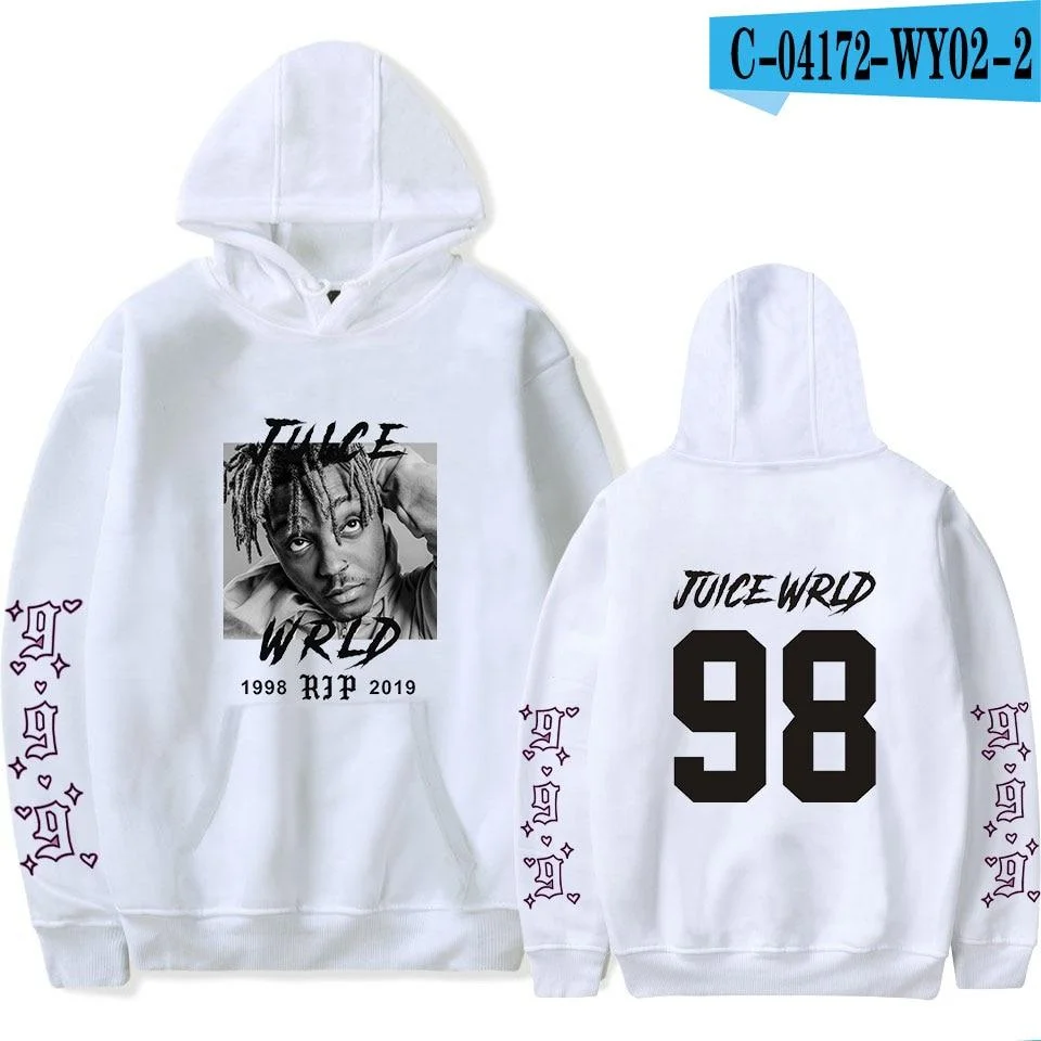 Rapper Juice Wrld Hoodies Men Women Hip Hop Sweatshirts Streetwear Fashion Hoodies Popular Hooded Pullovers Rip Juice Wrld Hoody