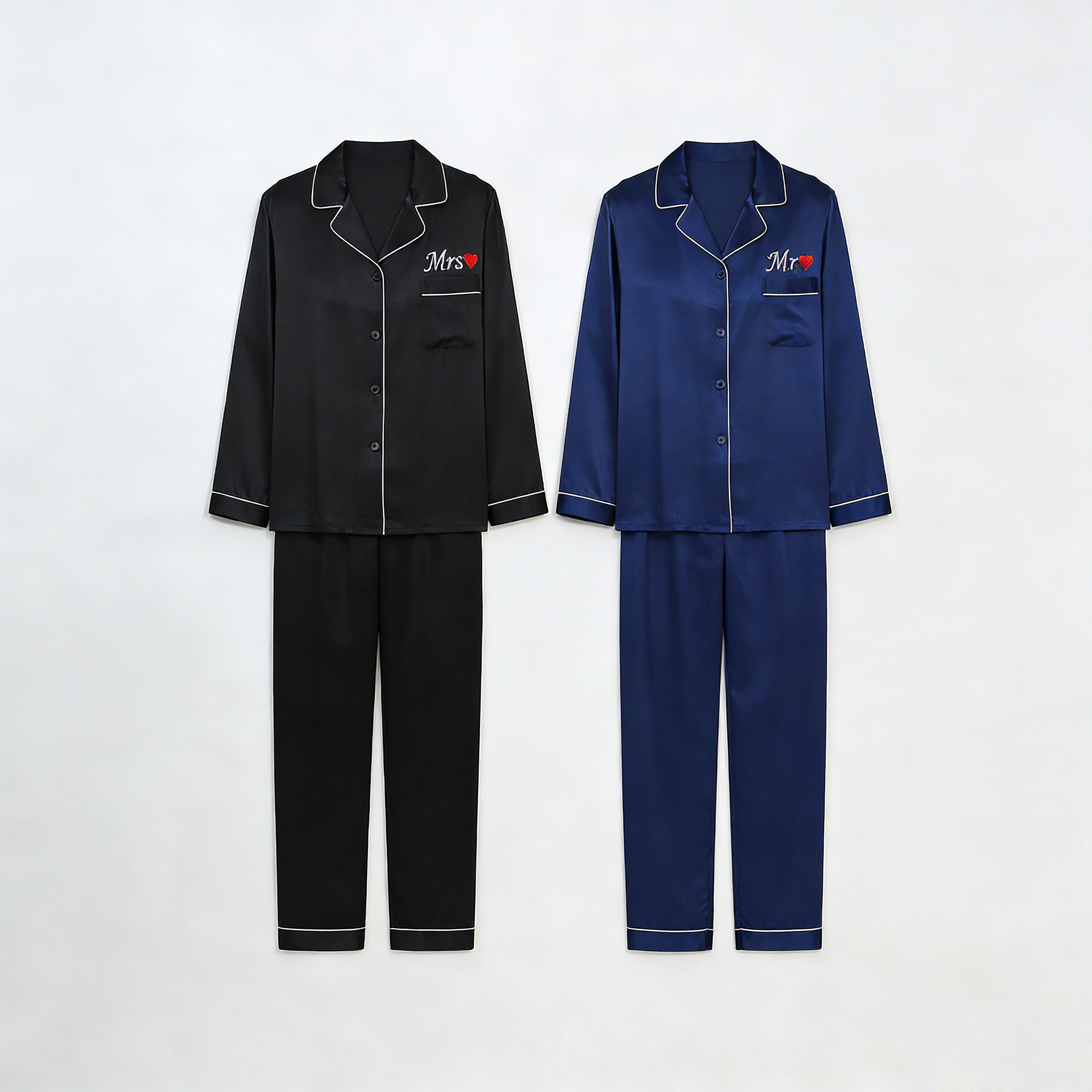 2 Sets of Romantic Vibes Silk Pajamas REAL SILK LIFE