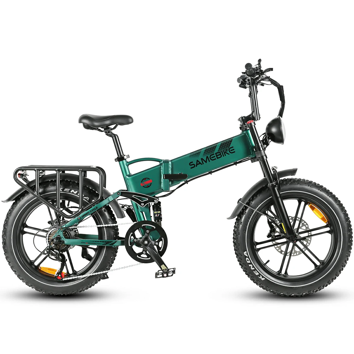 Samebike RS-A02 20" 48V 17Ah Battery 1200W Motor Max Speed 45KM/H Folding Off Road Ebike