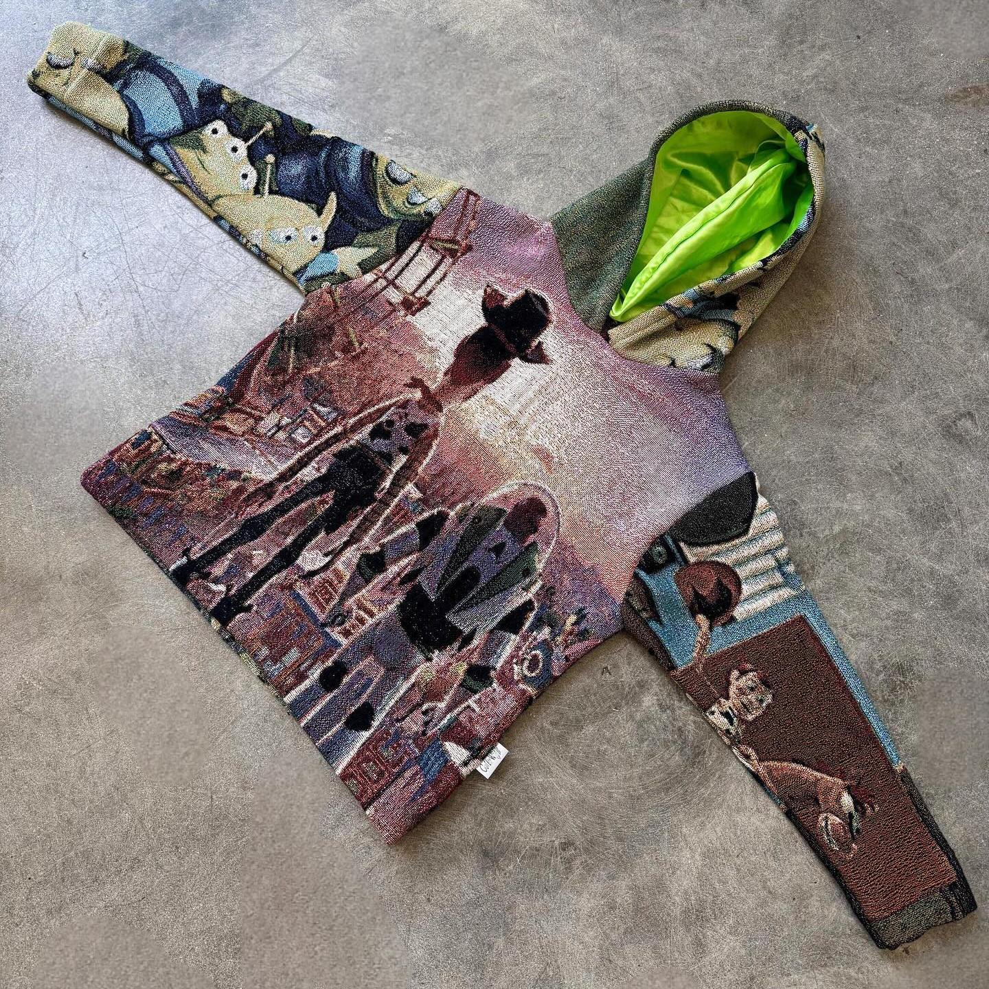 Retro Animation Tapestry Hoodie