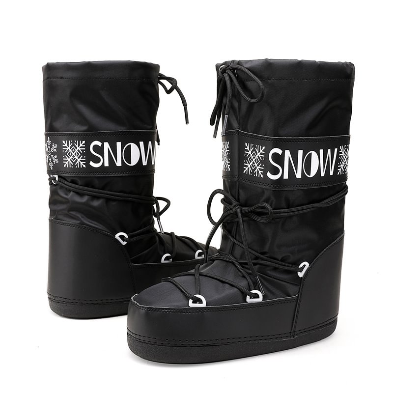 Niche Warm Portable Leg Warmers Black High Space Boots-PABIUYOU- Women's Fashion Leader