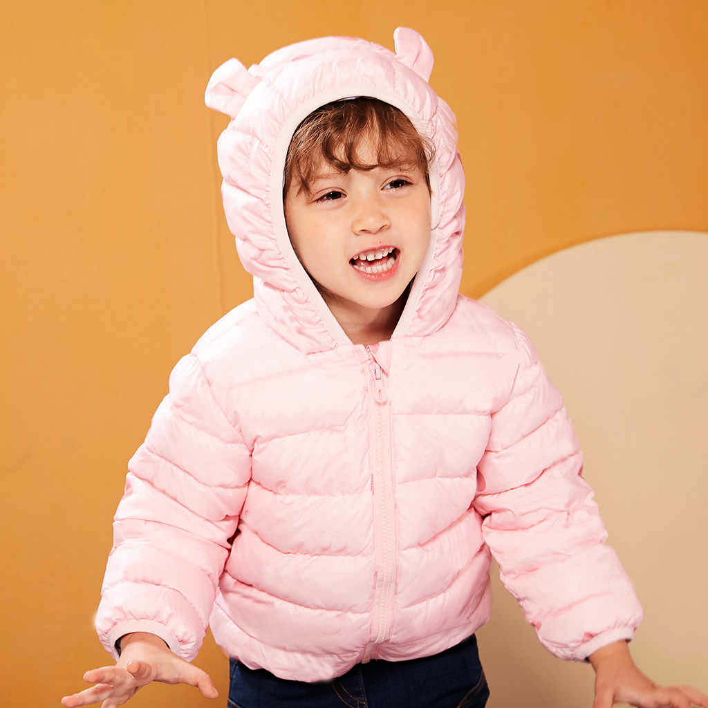 Toddlers Bear Ears Puffer Jacket
