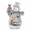 Mid-year Promotion 4Pcs/set Diamond Painting-DIY Full Round Drill Christmas Snowman(30*30cm)