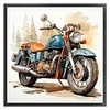Motorcycle-11CT Stamped Cross Stitch 40*40cm/15.75*15.75in tapestrymarket