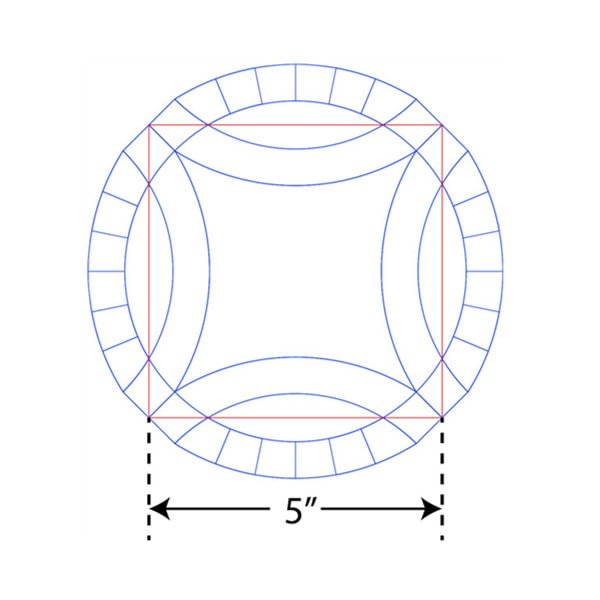 Double Wedding Ring Quilting Templates