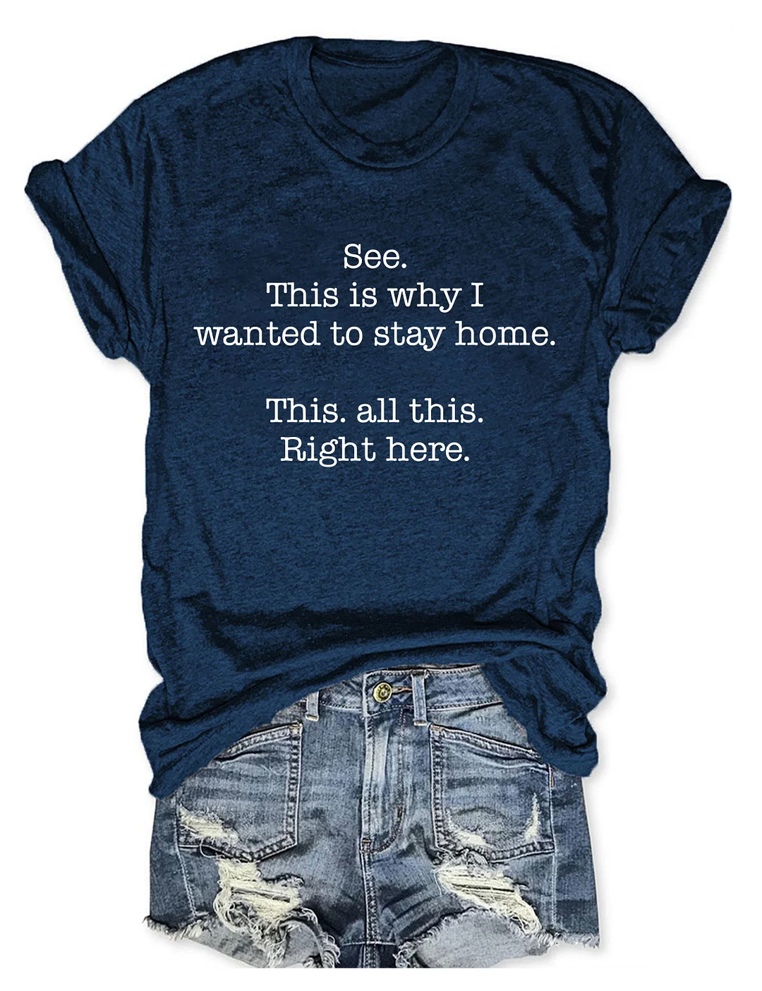 See This Is Why I Wanted To Stay Home This All This Right Here T-shirt