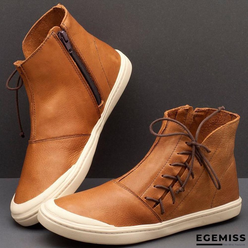 Casual Daily High-Top Zipper Sports Boots | EGEMISS