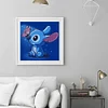 Cartoon Blauer Stitch - Runde Bohrer Diamant Malerei 30*30CM