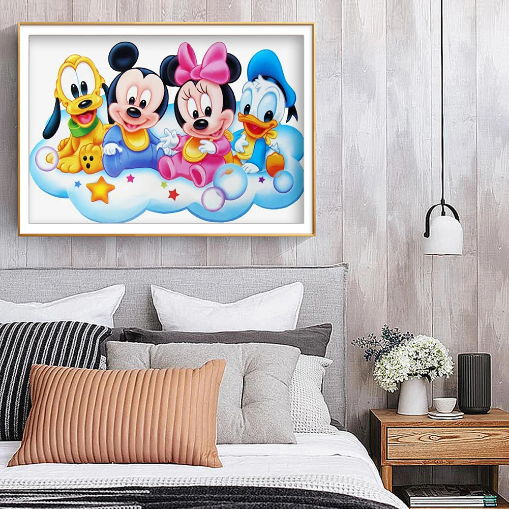 Diamond Painting - Full Round Drill - Mikey Mouse(40*30cm)