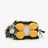 Scrappy Fringed Dog Leather Crossbody Bag