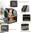 Large Cat Backpack Carrier Expandable Pet Carrier Backpack for Small Dogs Medium Cats Fit Up to 18 Lbs, Dog Backpack Carrier, Foldable Puppy Backpack Carrier for Travel, Hiking