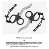 Emergency Scissors Ergonomic Bandage Shears for Underwater Escape (Black)