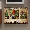 Tracteurs agricoles - Panneaux en &eacute;tain m&eacute;tallique(20*30cm/30*40cm) - Garage