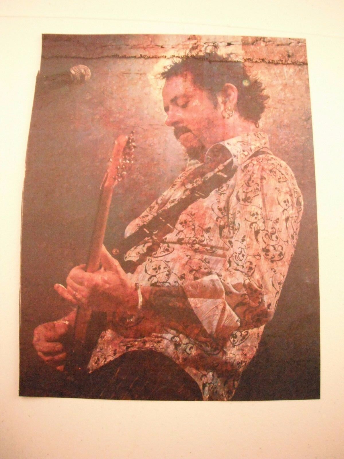 Steve Lukather Toto Guitarist 12x9 Coffee Table Book Photo Poster painting Page