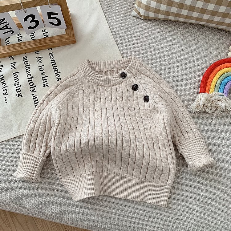 Baby Toddler Retro Thermal Sweater