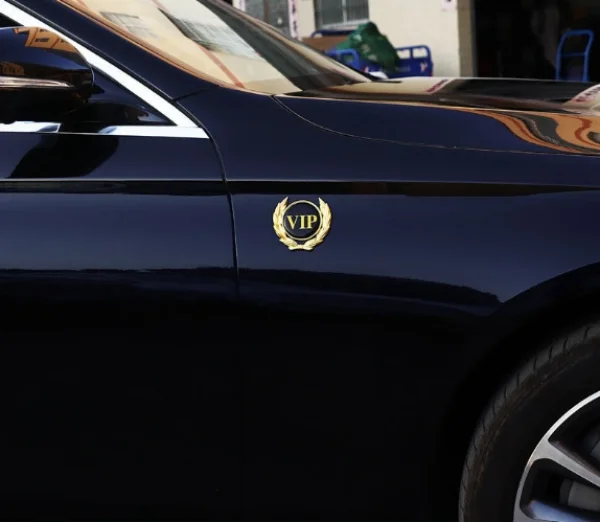 Wheat Ear Car Stickers Car Metal Car Logo Stickers 3d Three-dimensional Decorative Stickers