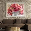 Rose Flowerpot 5D Diamond DIY Painting Craft Kit Home Decor