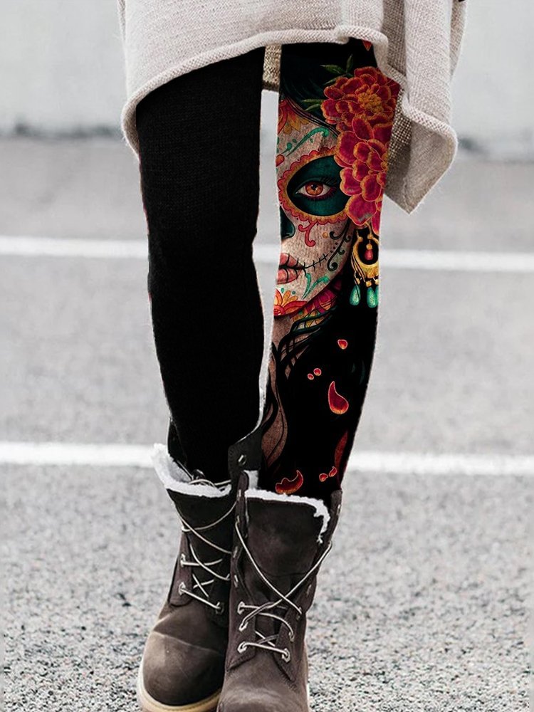 Day Of The Dead Inspired Art Print Blouse