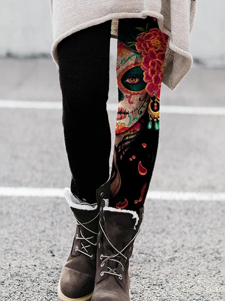 Day Of The Dead Inspired Art Print Blouse