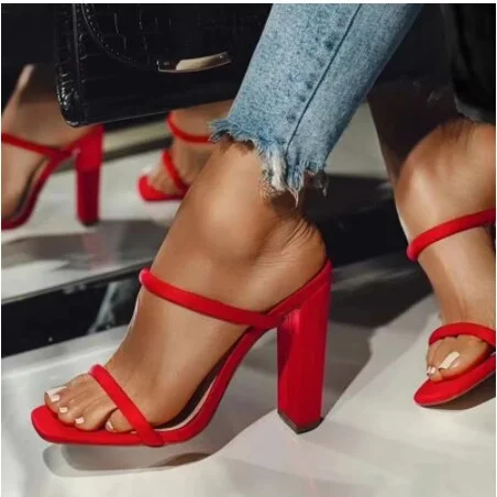 2021 Summer New Women Shoe Sexy High Heels Open Toe Sandals Women Casual Sandals Fashion Comfortable Women Sandals Zapatos Mujer