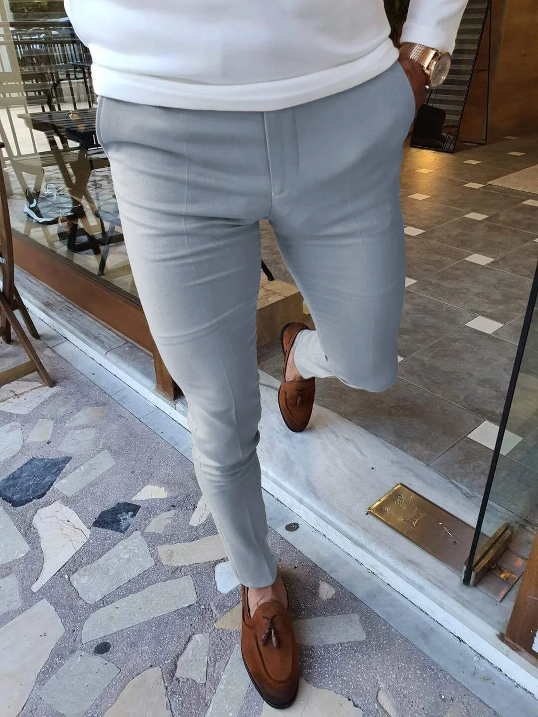 🔥Sale🔥 Verno Slim Fit Special Edition Light Blue Pants