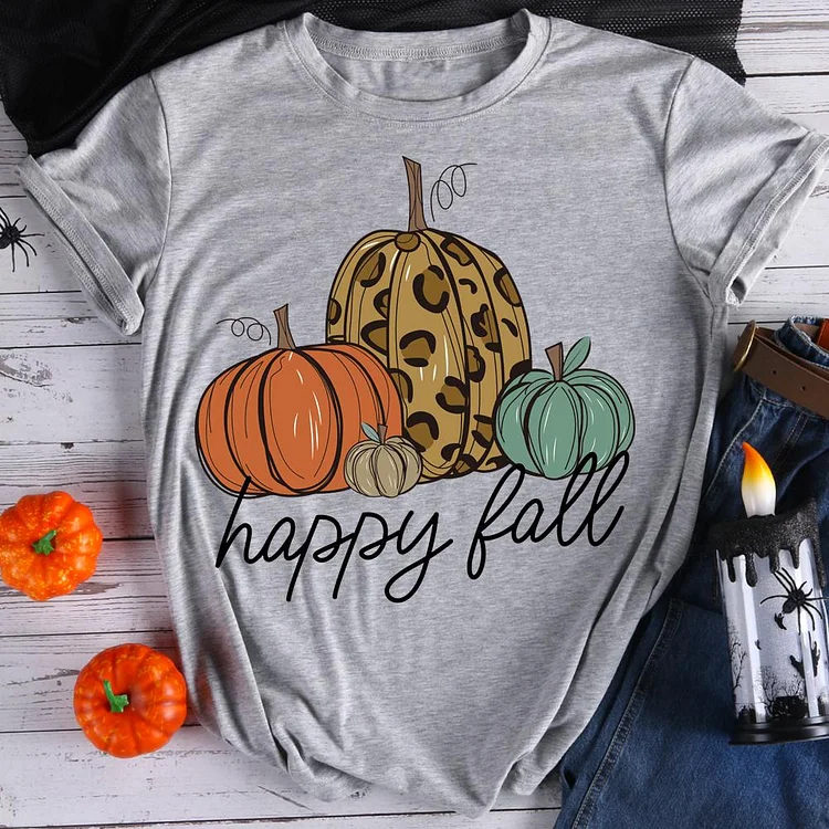 Happy Fall   T-Shirt Tee-08072-Annaletters