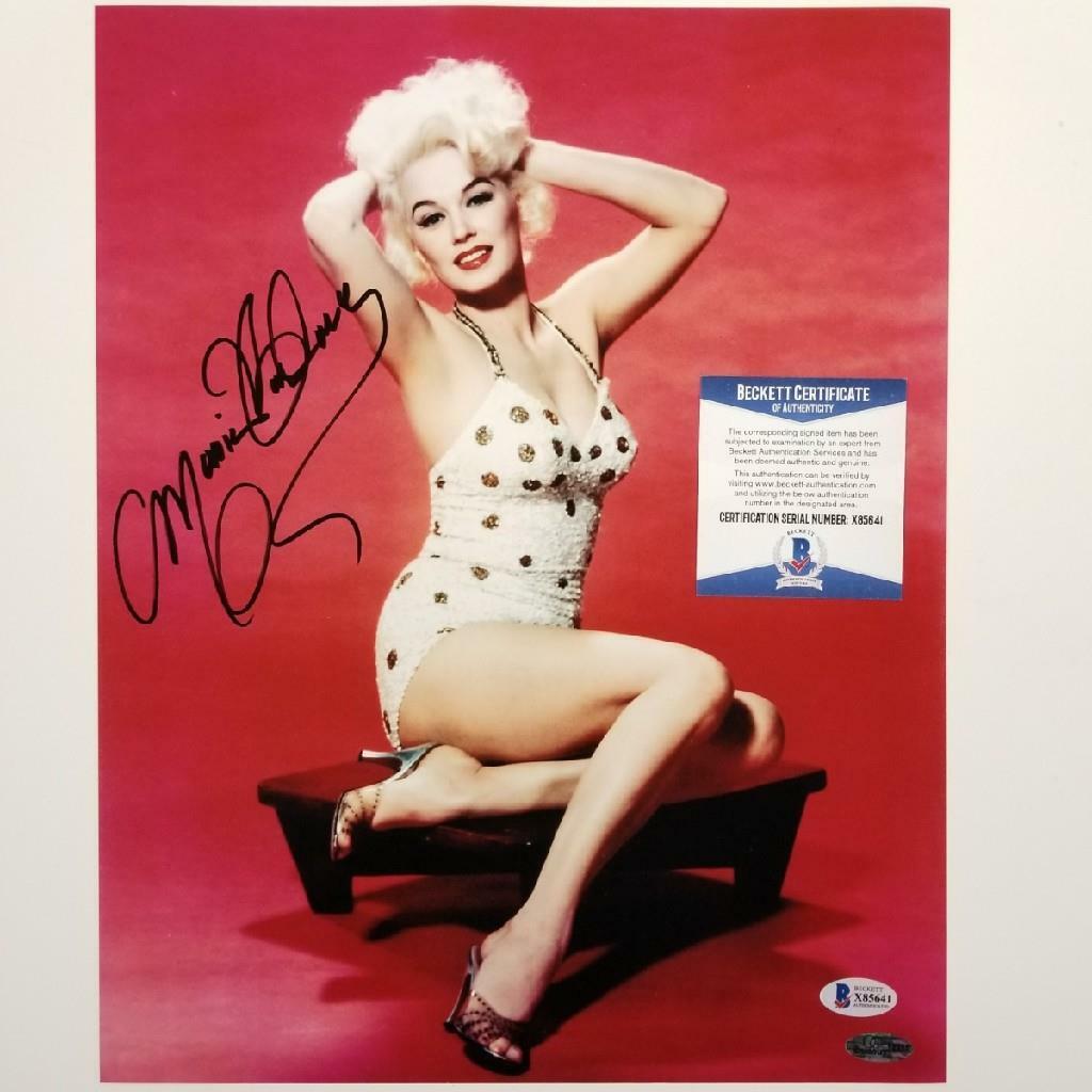 Mamie Van Doren signed 11x14 Photo Poster painting #2 Actress Playboy Autograph~ Beckett BAS COA