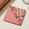 Pearl Bead Embroidery Kit Corner Bookmark PU Letter W DIY Craft