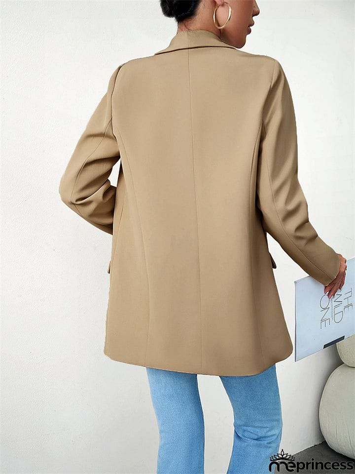 Temperament Open Front Office Blazer Coat for Lady