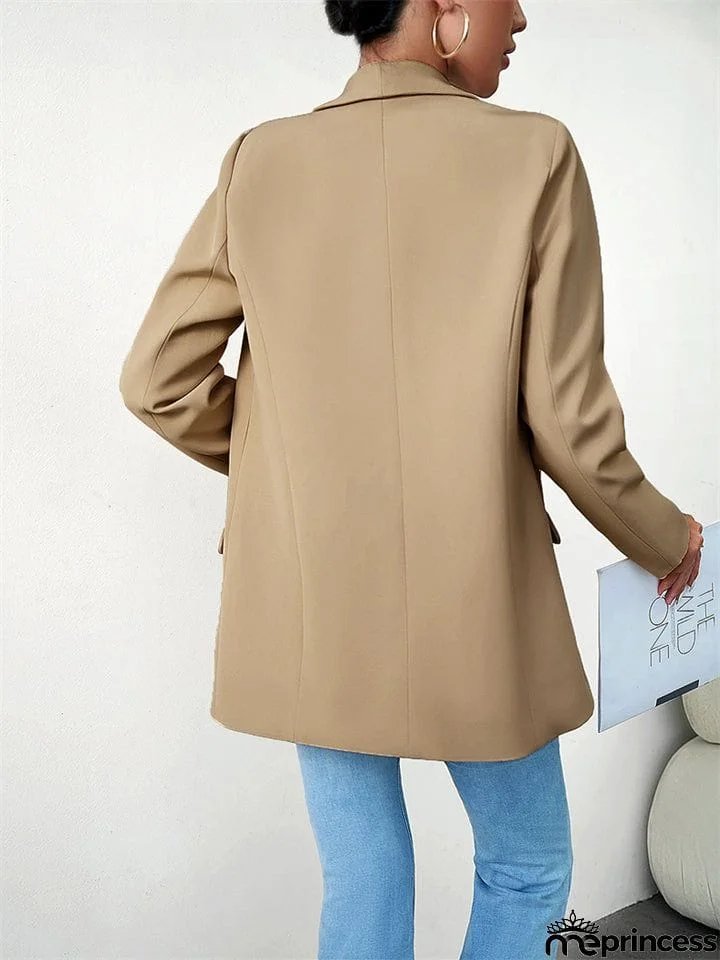 Temperament Open Front Office Blazer Coat for Lady