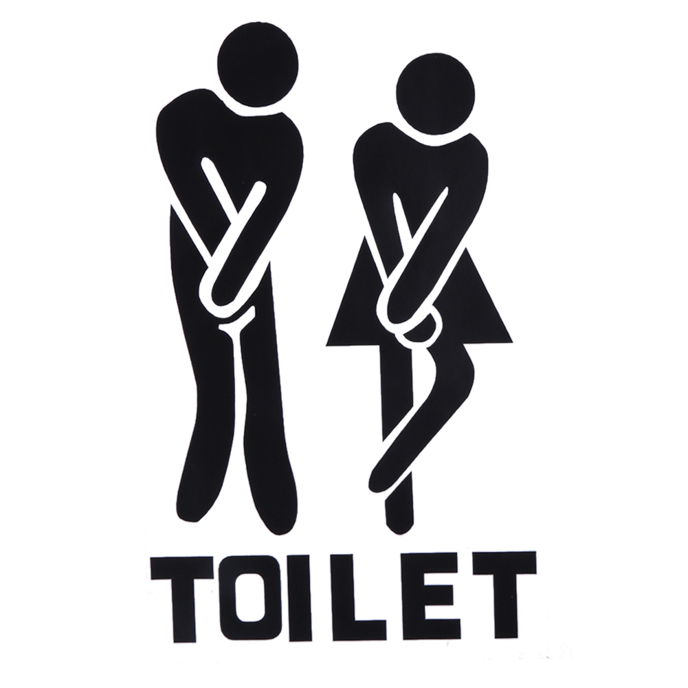 

Removable Bathroom Door Wall Stickers Man Woman Toilet Sign Paste, 501 Original