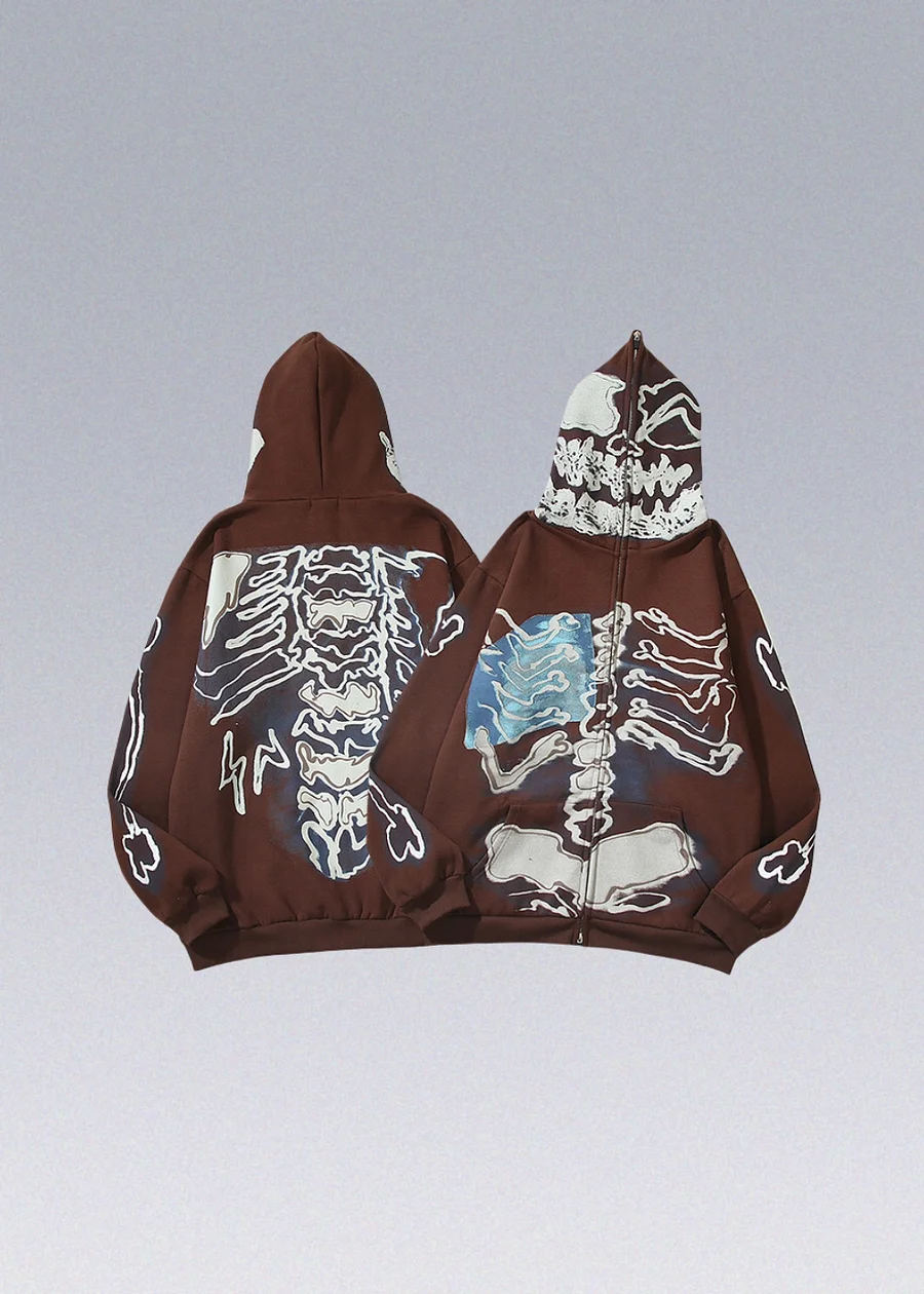 Travis Scott Fragment Skeleton Hoodie