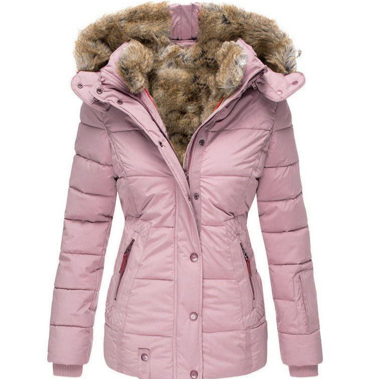 Winter Warm Fur Collar Coat