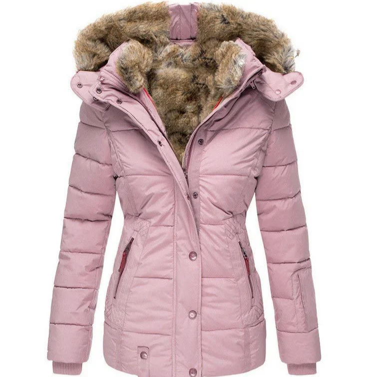 Winter Warm Fur Collar Coat