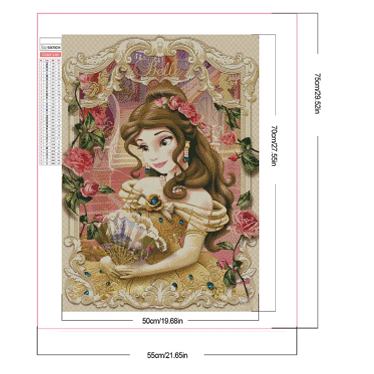 Disney Full Square/Round Drill 5D DIY Diamond Painting Cartoon Beauty and  the beast 3D Embroidery