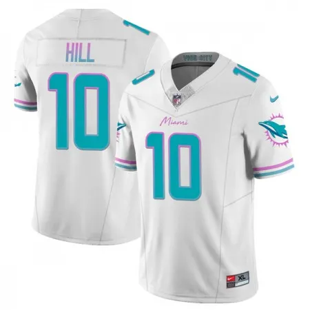 Men's Miami Dolphins #10 Tyreek Hill White 2023 F.U.S.E Alternate Vapor Limited Stitched Football Jersey 4BHU
