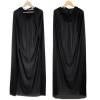 Halloween Hooded Cape Adult Death Cosplay Costumes Black Long Hooded Cloak Scary Witch Devil Role Play Cosplay