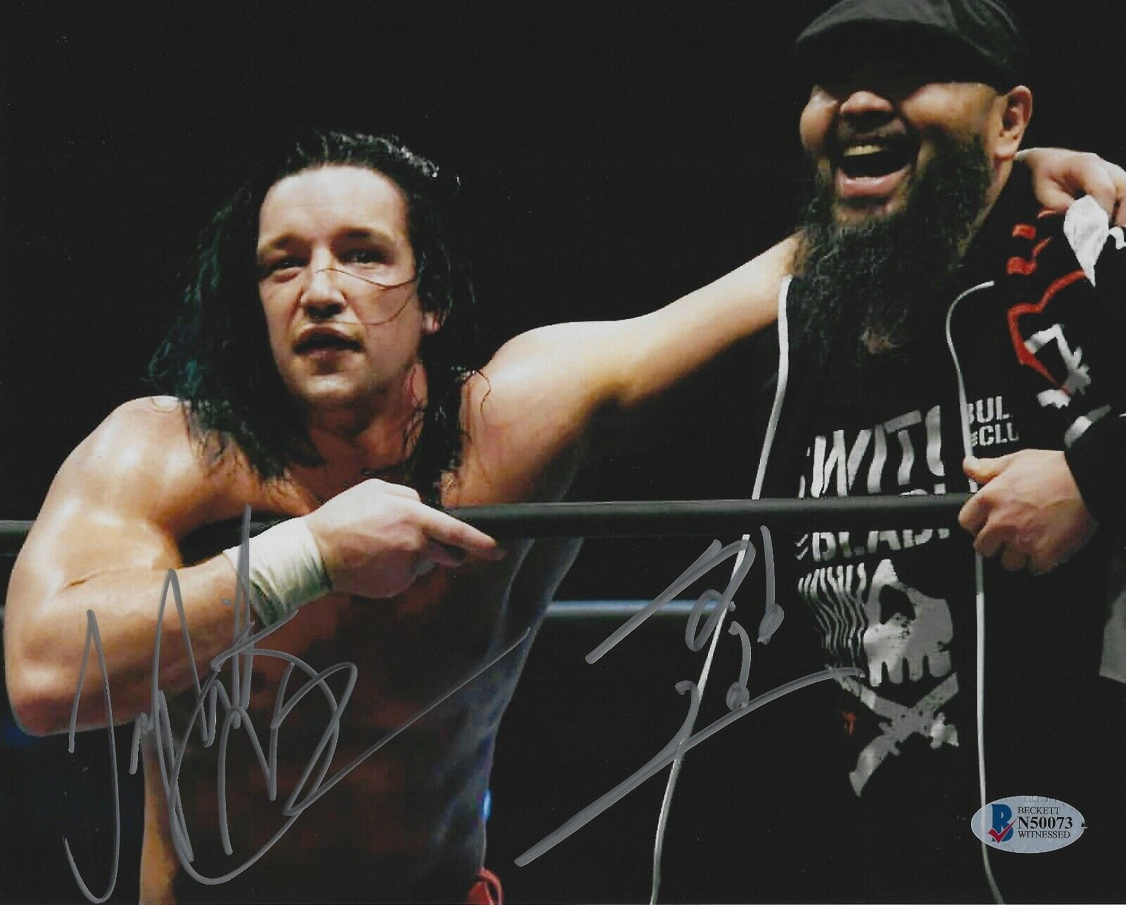 Jay White & Gedo Signed 8x10 Photo Poster painting BAS Beckett COA New Japan Pro Wrestling BC 1