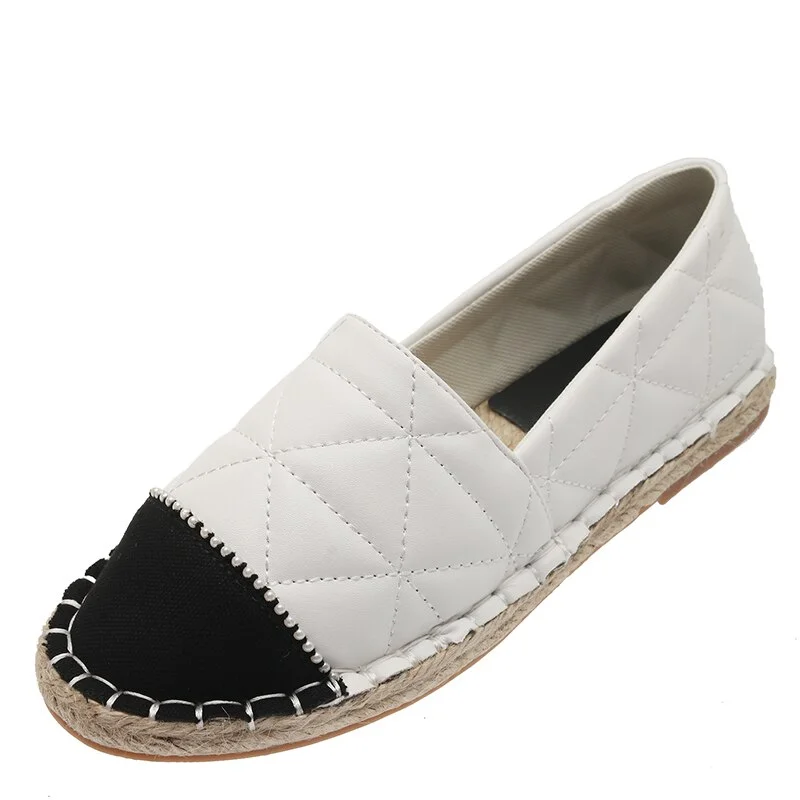 Qengg Autumn New Fisherman Shoes Women Flats Casual Loafers Shoes Canvas Hemp Women Shoes Comfortable Mules